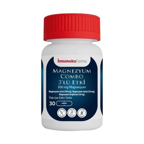 İmuneks Farma Magnezyum Combo 3'lü Etki 30 Tablet ürün görseli
