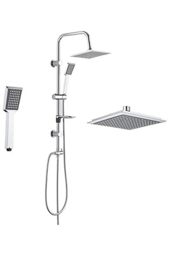 Tema 53260 Rain Quadro Tepe Duş Seti - 4