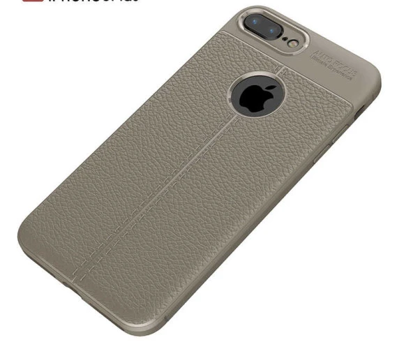 Apple iPhone 8 Plus Kılıf Deri Tarzı Niss Silikon Case - 12