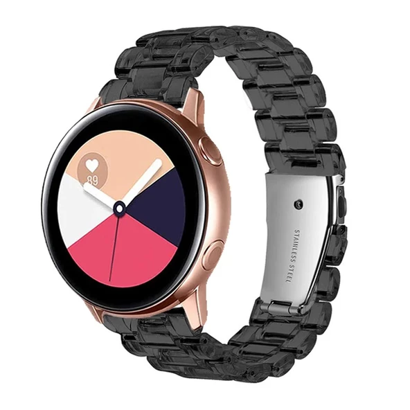 Xiaomi Mi Watch Color 1 / 2 Kordon 22mm Şeffaf Baklalı Kordon - 5