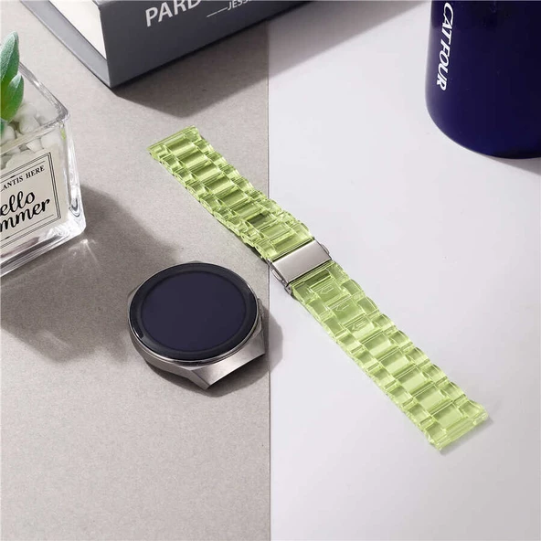 Xiaomi Mi Watch Color 1 / 2 Kordon 22mm Şeffaf Baklalı Kordon - 2