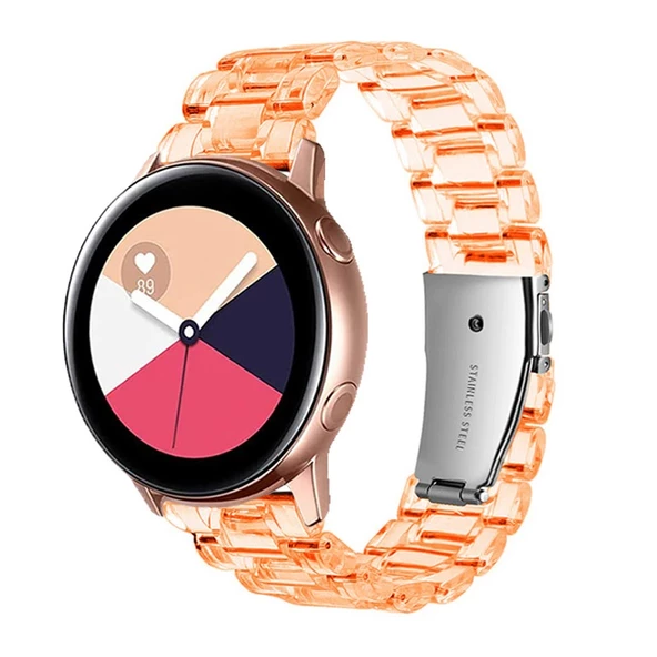 Xiaomi Mi Watch Color 1 / 2 Kordon 22mm Şeffaf Baklalı Kordon - 7