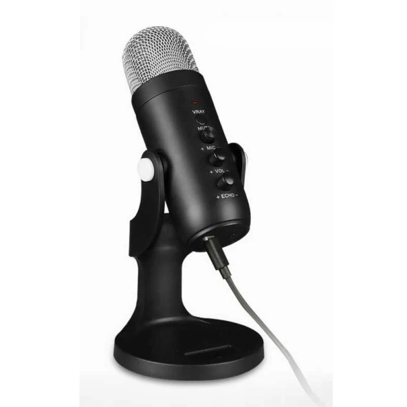 Profesyonel Stüdyo Mikrofon Kayıt Condenser Masaüstü Canlı Yayın Mikrofonu