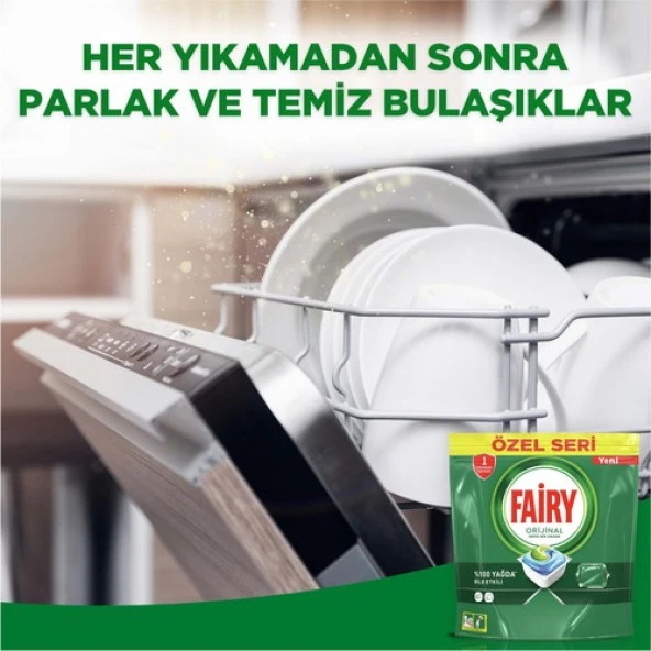 Fairy Hepsi Bir Arada 90 Yıkama Bulaşık Makinesi Deterjanı Tableti / Kapsülü Orijinal Özel Seri - 7