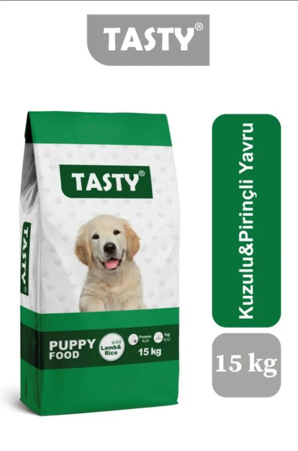 Tasty Kuzulu&Pirinçli Yavru Köpek Maması 15 KG
