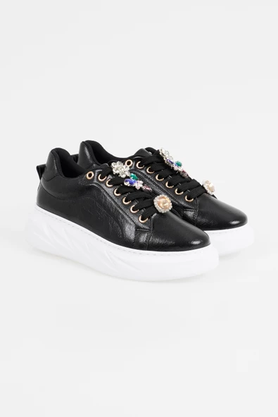 Kadın Kalın Tabanlı Rahat Günlük Sneaker Ayakkabı - 7