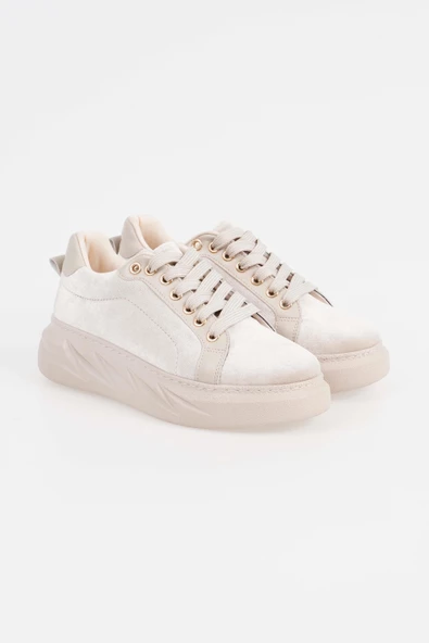 Kadın Kalın Tabanlı Rahat Günlük Sneaker Ayakkabı - 3
