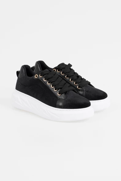 Kadın Kalın Tabanlı Rahat Günlük Sneaker Ayakkabı - 11