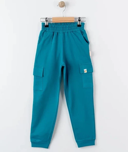 uğurböceğiçocuk Tiffany Oversize Eşofman Theme Çocuk Kargo Cepli Eşofman Altı 27118 - 10