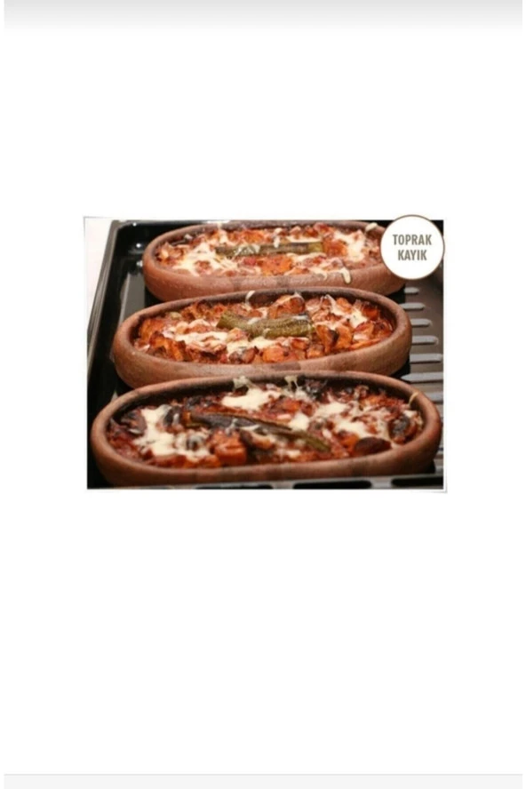 Doğal Toprak Yemek Güveci Oval Tepsi 25 Cm - 2