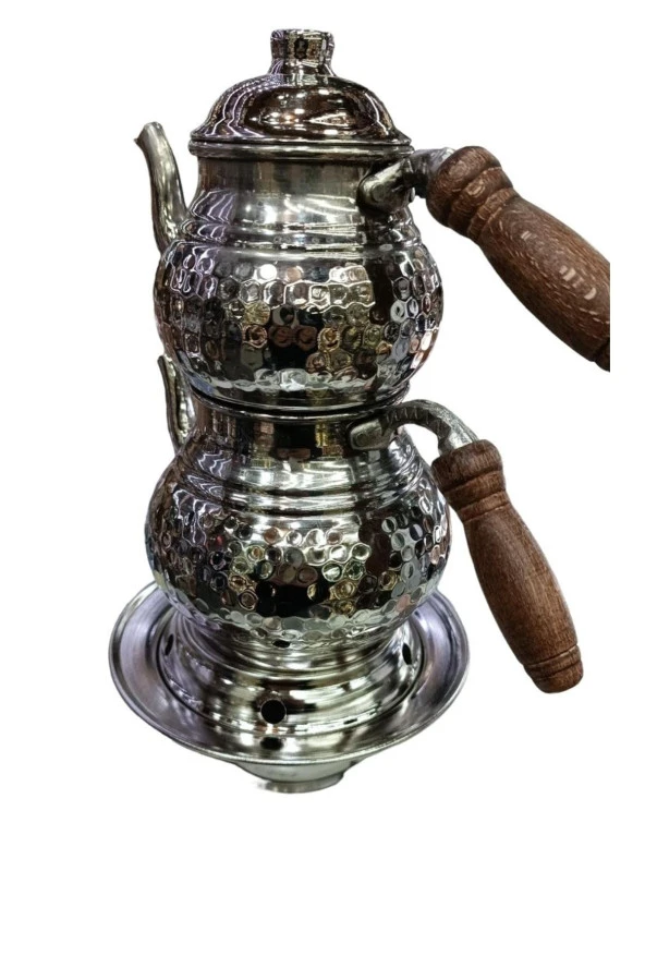 Bakır Ufak Çaydanlık Reşolu Takım