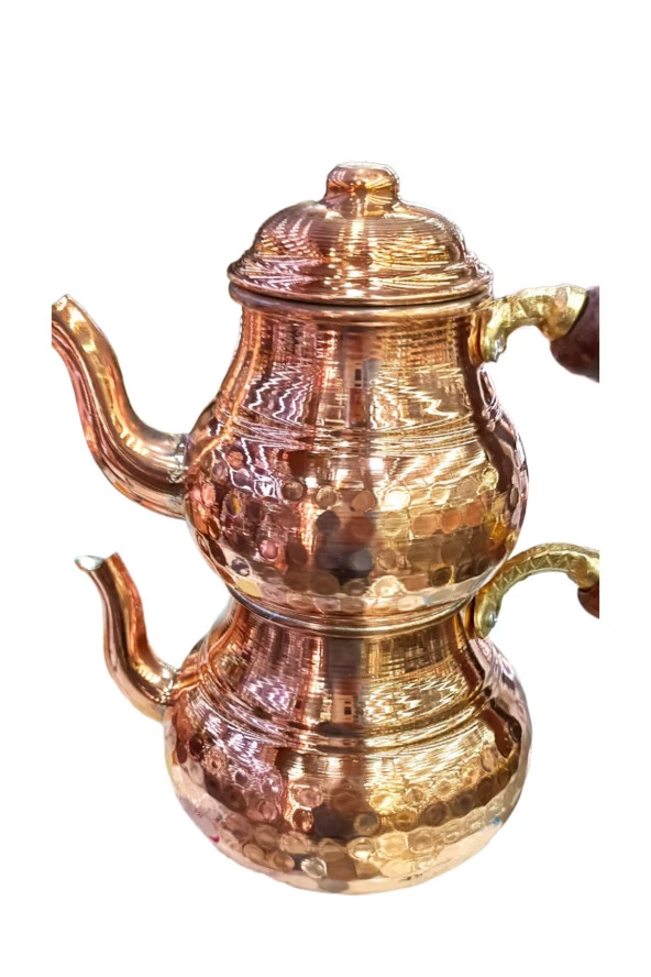 Bakır Dövme Ufak Çaydanlık