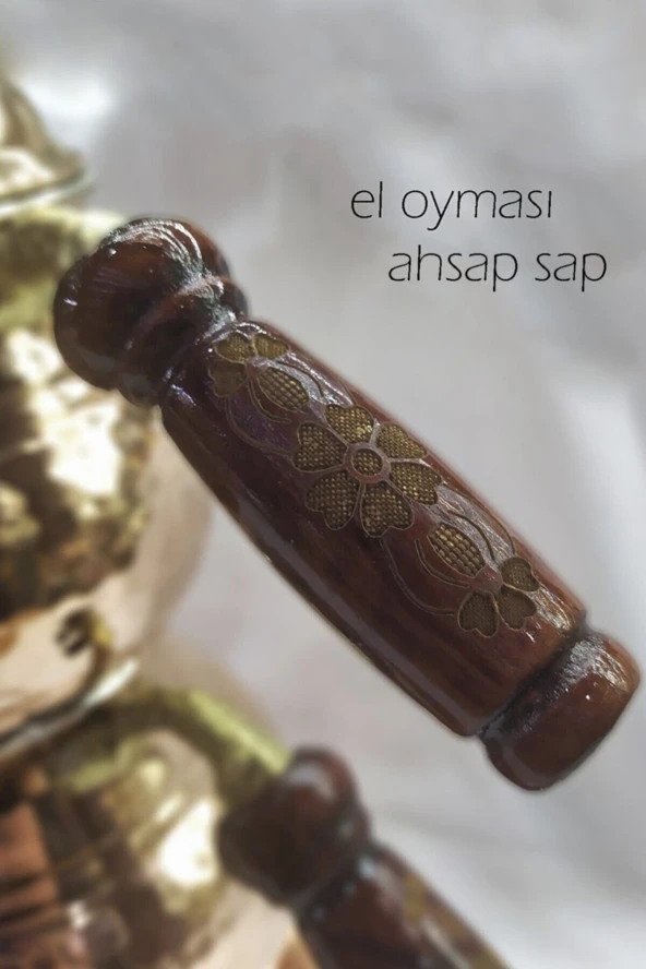 Yeni El Yapımı Osmanlı Ocaklı Bakır Ufak Çaydanlık Takımı