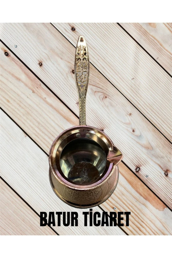 Indüksiyon Ocak Uyumlu Ağır El Işlemeli Cezve - Resim 2