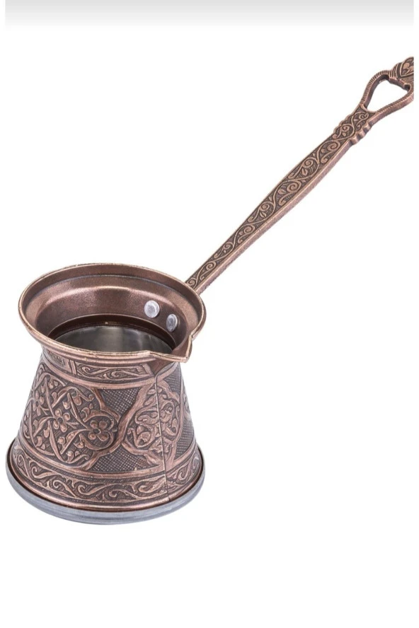 Işlemeli Döküm 4 Kişilik Cezve - Resim 3