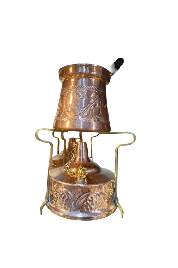 El Yapımı Bakır Ispirto Ocağı Kahve Ocağı Ve Bakır Cezve