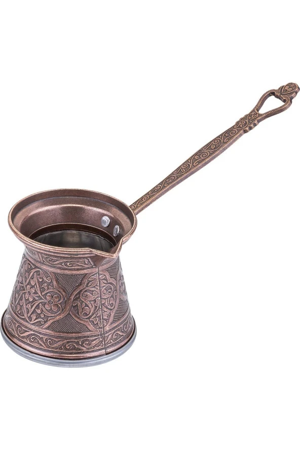 Desenli Döküm Cezve 3 Kişilik Indüksiyon Ocaklara Uyumlu - 3