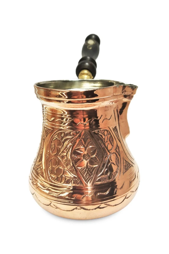 El Işi Ağır Bakır Cezve No: 3 - Resim 2