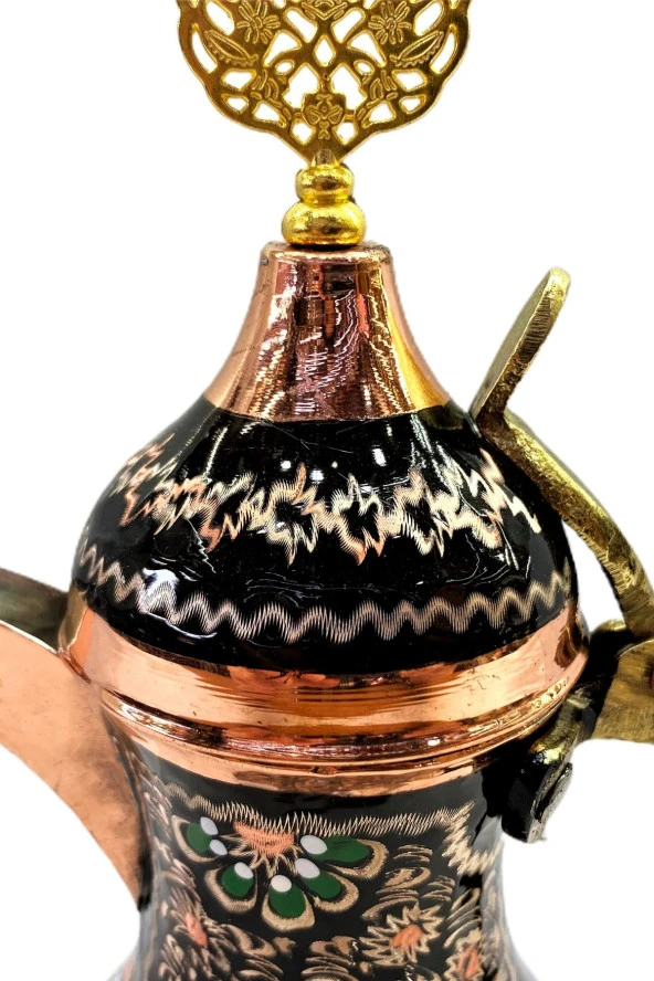 Geleneksel Erzincan Işlemeli Bakır Kahve Çay Su Servis Ve Demleme - 2