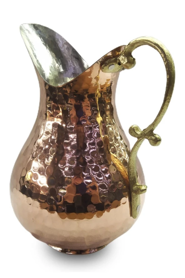 Ağır El Dövmesi Bakır Sürahi - Resim 2