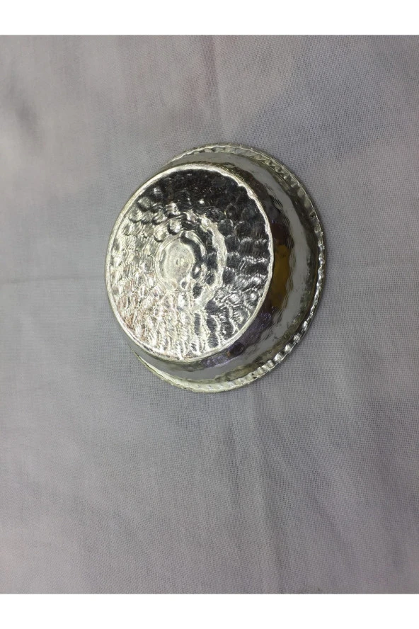 Mini Kahvaltı Çerezlik Bakır Servis Tabağı Beyaz - 2