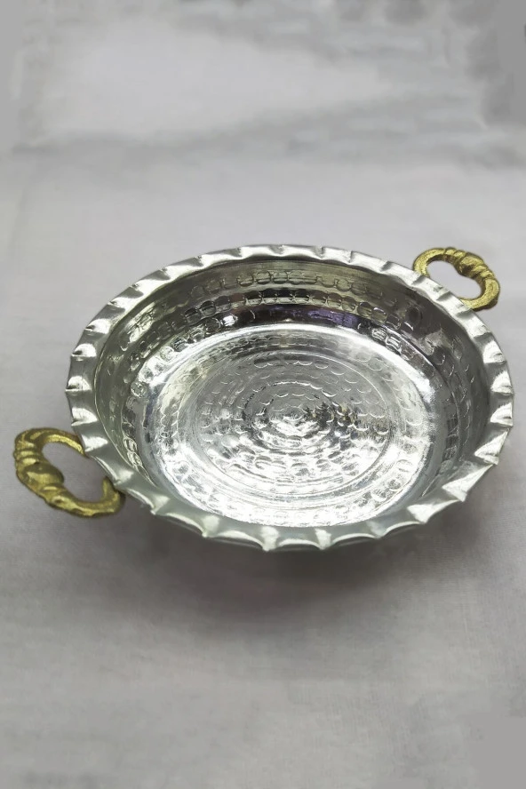 Mini Bakır Çerezlik Kahvaltılık Tabağı - 2