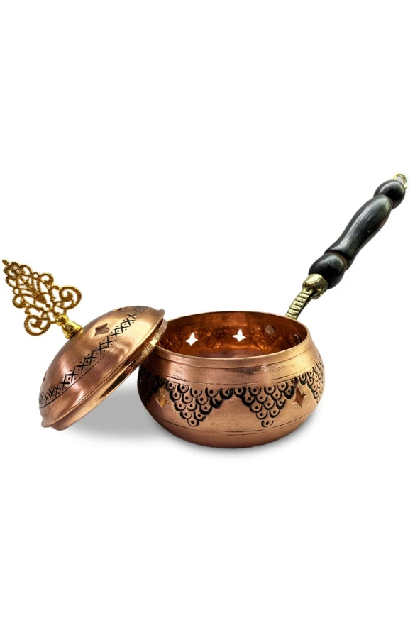 Yeni Geleneksel El Yapımı Bakır Buhurdanlık Tütsülük