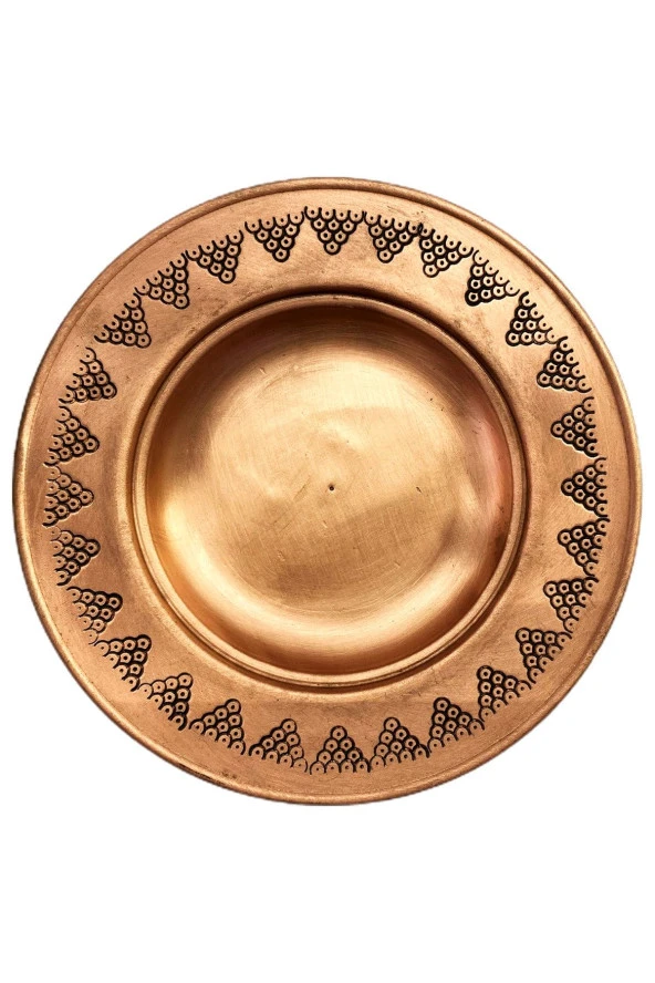 Tabaklı Geleneksel El Yapımı Bakır Buhurdanlık Tütsülük - 5