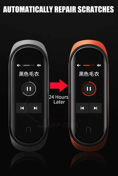 Xiaomi Mi Band 3 4 Full Ekran Nano Saat Koruyucu Narr TPU - 5