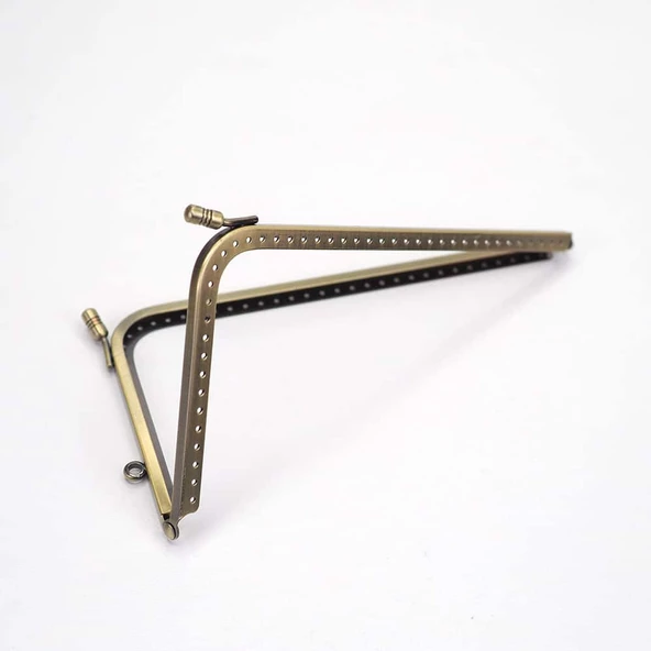 L Model Delikli Metal Çanta Bursu 18.5 CM - 2
