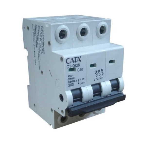 Cata CT-9628 10 amper Sigorta ( C TİPİ / TRİFAZE / 4.5 kA )