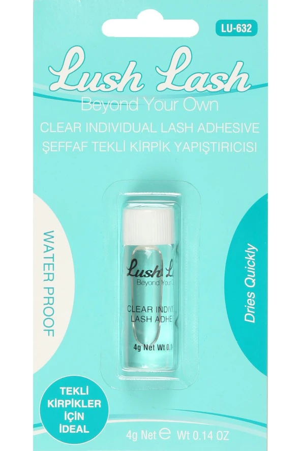 LUSH LASH ŞEFFAF TEKLİ KİRPİK YAPIŞTIRICISI 4GR ürün görseli