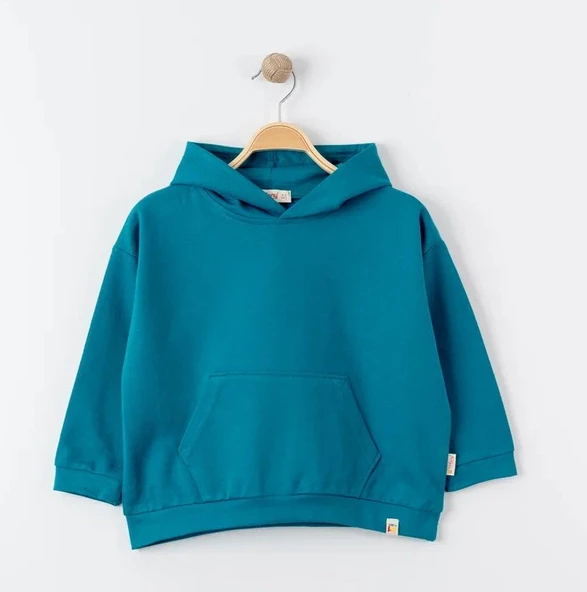 uğurböceğiçocuk Tiffany Oversize Eşofman Theme Çocuk Kapşonlu Sweatshirt 27097 - 8