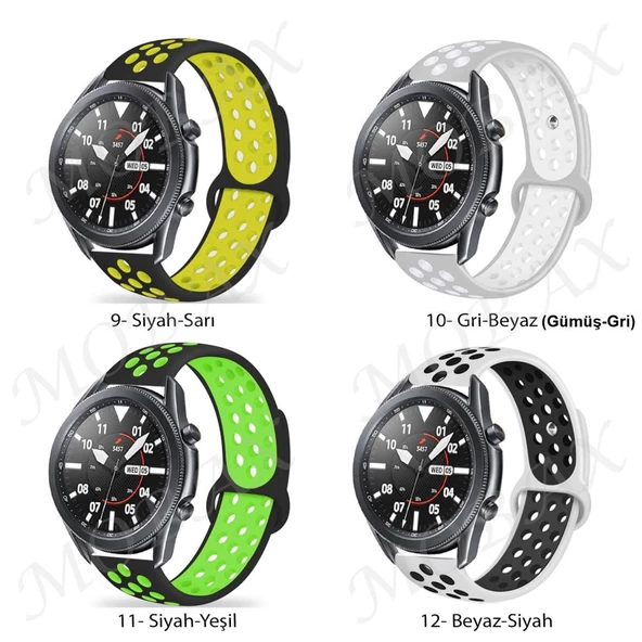 Samsung Galaxy Watch Gear S3 Kordon Delikli Spor Kordon - 4