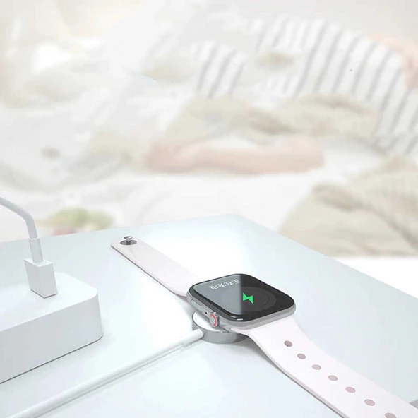 Apple Watch Akıllı Saat Usb Şarj Kablosu Wireless - 5