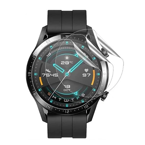 Huawei Watch GT2 46mm Full Ekran Nano Saat Koruyucu Narr TPU