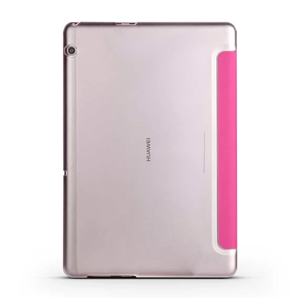 Huawei MediaPad T3 10 Kılıf PU Deri Smart Standlı Case - 3