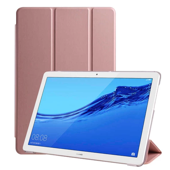 Huawei MediaPad T3 10 Kılıf PU Deri Smart Standlı Case - 6
