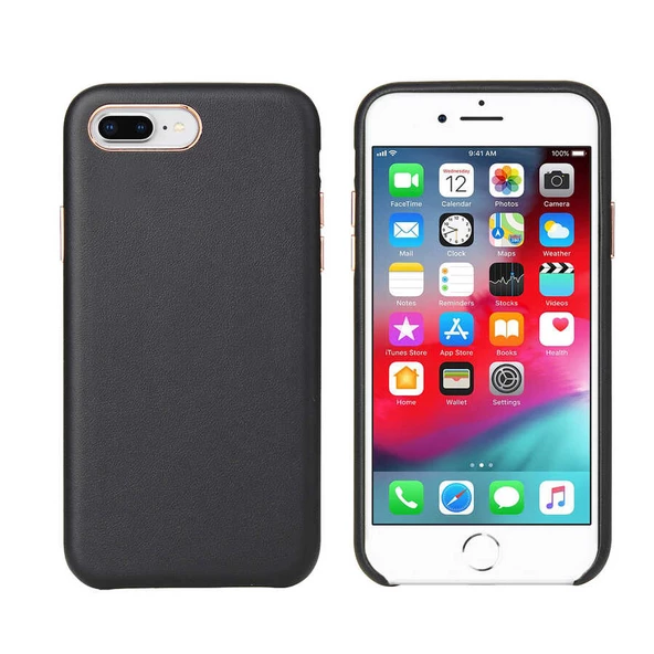 Apple iPhone 8 Plus Kılıf Orijinal Deri Lansman Kapak - 3