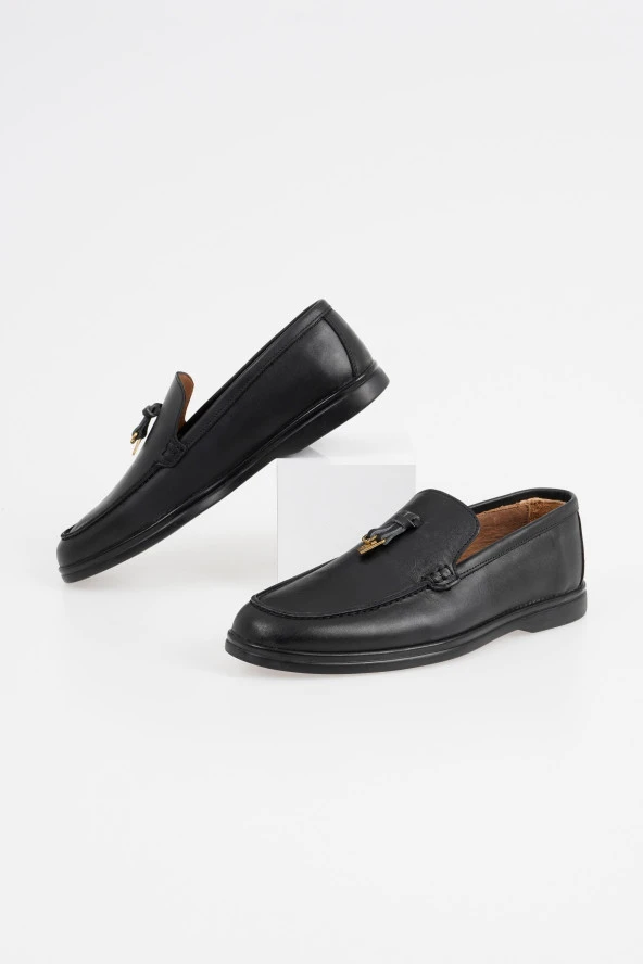 Hakiki Deri Erkek Loafer Model Günlük Rahat Ayakkabı