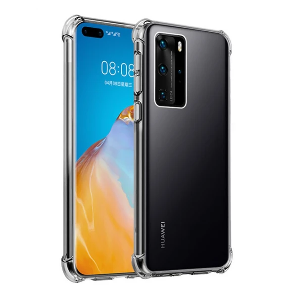 Huawei P40 Kılıf Şeffaf Nitro Anti Shock Kapak