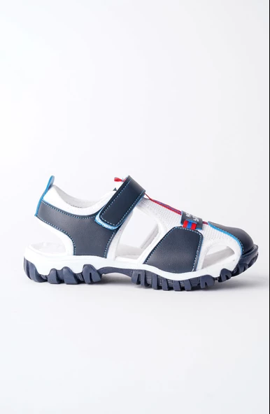 Muggo TWEETY Garantili Günlük Ortopedik Hafif Taban Önü Kapalı Cırtlı Unisex Çocuk Sandalet - 11