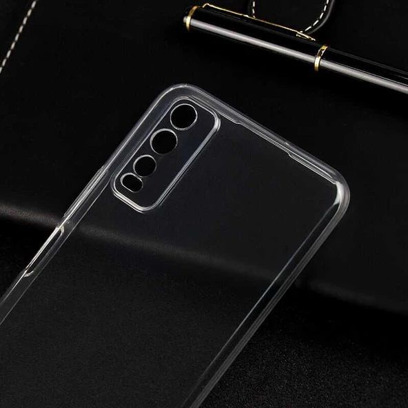 Vivo Y20S Kılıf Şeffaf Silikon Hibrit Case - 2