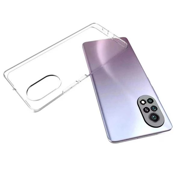 Huawei Nova 9 Kılıf Şeffaf Silikon Hibrit Case