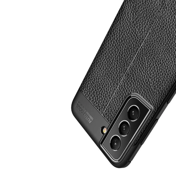Samsung Galaxy S22 Plus Kılıf Deri Tarzı Niss Silikon Case Kapak - 5