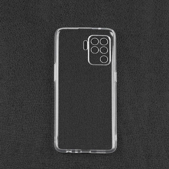 Oppo Reno 5 Lite Kılıf Kamera Korumalı Şeffaf Kapak - 5