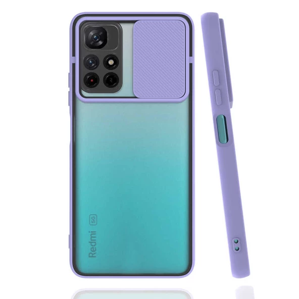 Xiaomi Poco M4 Pro 5G Kılıf Kamera Kapatmalı Lensi Case - 7