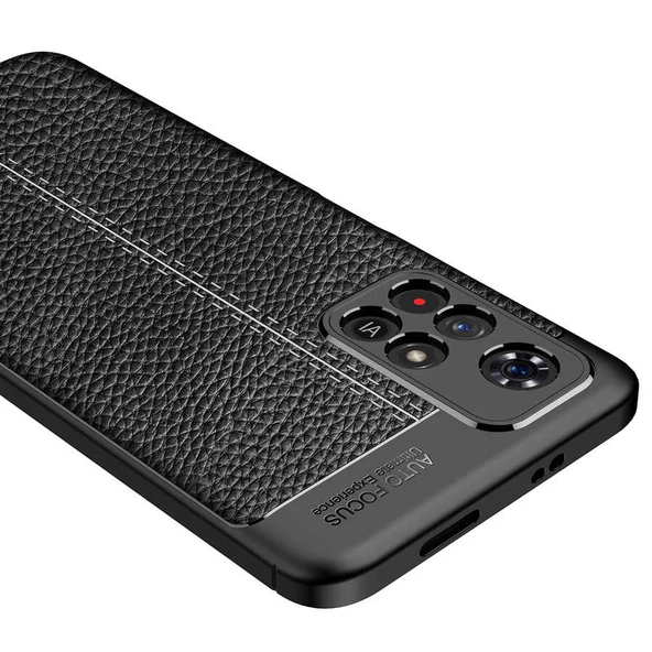 Xiaomi Poco M4 Pro 5G Kılıf Deri Tarzı Niss Silikon Case Kapak - 5