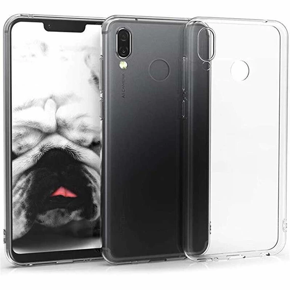 Huawei Honor Play Kılıf Şeffaf Silikon Hibrit Case