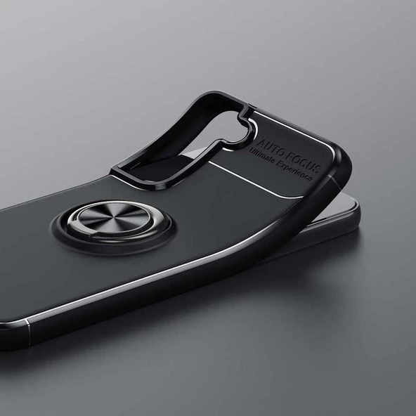 Samsung Galaxy S22 Plus Kılıf Yüzüklü Magnetli Ravel Case Kapak - Resim 3